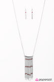 Paparazzi "Pull Back The Curtain - Red" necklace Paparazzi Jewelry