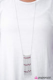 Paparazzi "Pull Back The Curtain - Red" necklace Paparazzi Jewelry