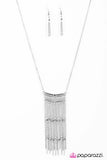 Paparazzi "Pull Back The Curtain - Silver" necklace Paparazzi Jewelry