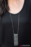Paparazzi "Pull Back The Curtain - Silver" necklace Paparazzi Jewelry