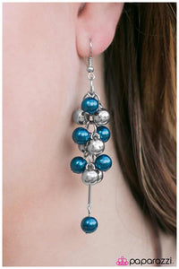 Paparazzi "Pulling Away - Blue" earring Paparazzi Jewelry