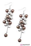 Paparazzi "Pulling Away - Brown" earring Paparazzi Jewelry