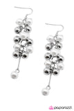 Paparazzi "Pulling Away - White" earring Paparazzi Jewelry