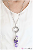 Paparazzi "Pulling Out All the Stops" Purple Necklace & Earring Set Paparazzi Jewelry