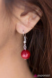 Paparazzi "Pulling Out All the Stops" Red Necklace & Earring Set Paparazzi Jewelry