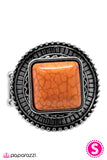 Paparazzi "Pulling Rank" Orange Ring Paparazzi Jewelry