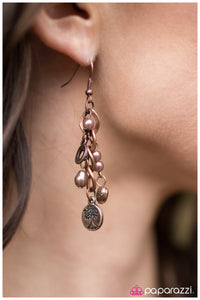 Paparazzi "Pure Bliss" Copper Earrings Paparazzi Jewelry