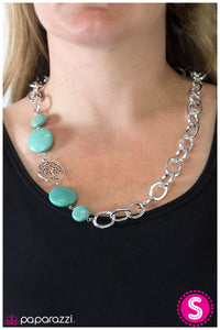 Paparazzi "Pure Country" Blue Necklace & Earring Set Paparazzi Jewelry