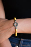 Paparazzi "Put A Spin On It - Yellow" bracelet Paparazzi Jewelry