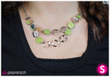 Paparazzi "Put Me At Ease - Green" necklace Paparazzi Jewelry