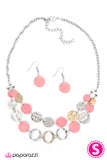 Paparazzi "Put Me At Ease - Pink" necklace Paparazzi Jewelry