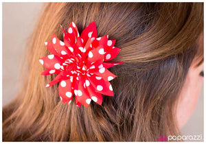 Paparazzi "Put Me On the Spot - Red" hair clip Paparazzi Jewelry