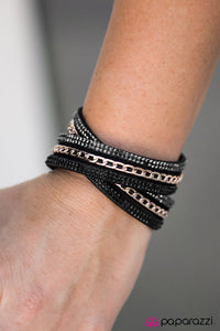 Paparazzi "Put On Your Game Face - Black" bracelet Paparazzi Jewelry