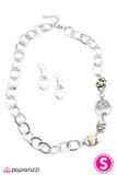 Paparazzi "Putting Down Roots - White" Necklace & Earring Set Paparazzi Jewelry