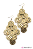 Paparazzi "Python - Brass" earring Paparazzi Jewelry