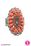Paparazzi "Queen BEAD" Orange Ring Paparazzi Jewelry
