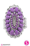 Paparazzi "Queen BEAD" Purple Ring Paparazzi Jewelry