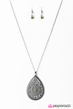 Paparazzi "QUEEN Me" Green Necklace & Earring Set Paparazzi Jewelry