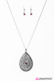 Paparazzi "QUEEN Me" Pink Necklace & Earring Set Paparazzi Jewelry