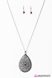 Paparazzi "QUEEN Me" Red Necklace & Earring Set Paparazzi Jewelry