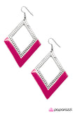 Paparazzi "Queen of Diamonds - Pink" earring Paparazzi Jewelry