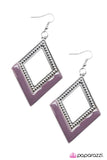 Paparazzi "Queen of Diamonds - Purple" earring Paparazzi Jewelry