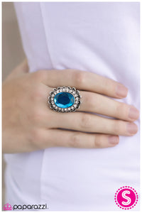 Paparazzi "Queen Of The Castle - Blue" ring Paparazzi Jewelry