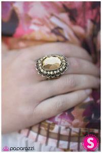 Paparazzi "Queen Of The Castle - Brass" ring Paparazzi Jewelry