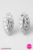 Paparazzi "Queen Of The Hill - White" earring Paparazzi Jewelry