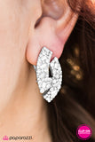 Paparazzi "Queen Of The Hill - White" earring Paparazzi Jewelry