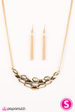 Paparazzi "Queen Of The Hive" Gold Necklace & Earring Set Paparazzi Jewelry