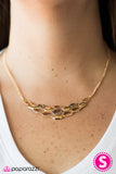 Paparazzi "Queen Of The Hive" Gold Necklace & Earring Set Paparazzi Jewelry