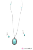 Paparazzi "Queen Of The Stone Age - Blue" necklace Paparazzi Jewelry