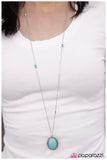 Paparazzi "Queen Of The Stone Age - Blue" necklace Paparazzi Jewelry