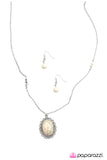 Paparazzi "Queen Of The Stone Age - White" necklace Paparazzi Jewelry