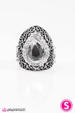 Paparazzi "Queen Regnant" White Ring Paparazzi Jewelry
