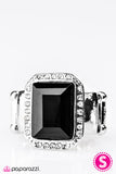 Paparazzi "Queens Court - Black" ring Paparazzi Jewelry