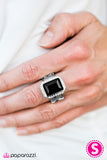 Paparazzi "Queens Court - Black" ring Paparazzi Jewelry