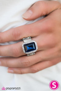 Paparazzi "Queens Court - Blue" ring Paparazzi Jewelry