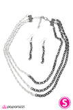 Paparazzi "Quicksand" Black Necklace & Earring Set Paparazzi Jewelry