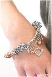 Paparazzi "Quit Playing Games With My Heart" Orange Bracelet Paparazzi Jewelry