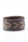 Paparazzi "Quitters Never Win - Brown" bracelet Paparazzi Jewelry