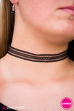 Paparazzi "Race To LACE - Black" necklace Paparazzi Jewelry