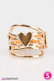 Paparazzi "Racing Heart" Gold Ring Paparazzi Jewelry