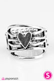 Paparazzi "Racing Heart" Silver Ring Paparazzi Jewelry