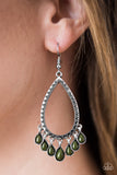 Paparazzi "Radiant Bursts - Green" earring Paparazzi Jewelry