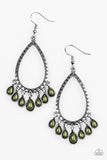 Paparazzi "Radiant Bursts - Green" earring Paparazzi Jewelry