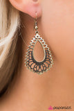 Paparazzi "Radiant Rapture - Brass" earring Paparazzi Jewelry