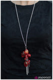 Paparazzi "Radiant Reflections" Red  Necklace & Earring Set Paparazzi Jewelry