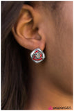 Paparazzi "Radio Star" Red Post Earrings Paparazzi Jewelry